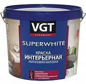 Купить Краска VGT ВД-АК-2180 интерьерная супербелая 7 кг по низкой цене