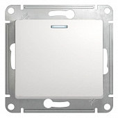Купить Переключатель Schneider Electric Glossa GSL000163 одноклавишный с индикатором белый по низкой цене