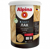 Купить Лак Alpina Аква акриловый, для паркета и полов, глянцевый 0,9 л по низкой цене