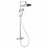 Купить Стойка Bravat Waterfall SS F639114C-A3-RUS душевая с термостатом по низкой цене