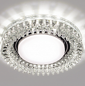 Купить Светильник Italmac Bohemia LED 53 2 70 GX53 с подсветкой прозрачный 15 Вт точечный встраиваемый по низкой цене