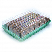 Купить Мини-парник для рассады 360х230 мм с крышкой 24 ячейки торфяные горшки 50х50 по низкой цене