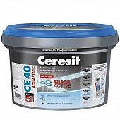 Купить Затирка Ceresit CE 40 Aquastatic цементная для швов белая 2 кг по низкой цене