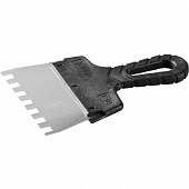 Купить Шпатель зубчатый Зубр Мастер 10078-15-10 зубчатый 150 мм зуб 10х10 мм по низкой цене