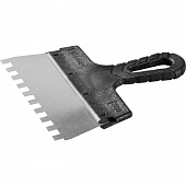Купить Шпатель зубчатый Зубр Мастер 10078-20-10 зубчатый 200 мм зуб 10х10 мм по низкой цене