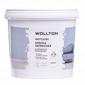 Купить Краска моющаяся латексная Wollton Mattlatex белая 3 л по низкой цене