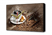 Купить Картина-часы TopLightPoster Чашка кофе Экспрессо TL-C5021 по низкой цене