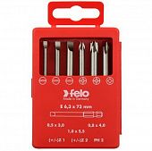 Купить Набор Felo Profi SL/Z (+/-) бит 73 мм 6 предметов в кейсе по низкой цене