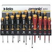 Купить Набор Felo Ergonic SL/PZ/PH/Tx отверток и отверток VDE 17 шт. на стальной стойке по низкой цене