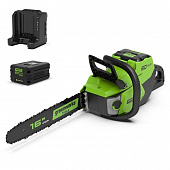 Купить Пила Greenworks GD60CS40K2 цепная аккумуляторная по низкой цене