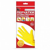 Купить Перчатки A.D.M. DGL019P хозяйственные латексные желтые по низкой цене