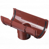 Купить Воронка желоба Docke ПВХ D120/85 мм RAL 3009 Гранат по низкой цене