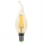 Купить Лампа In-Home Deco Свеча на ветру золотистая 5W Е14 3000К светодиодная по низкой цене