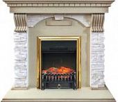 Купить Каминокомплект Royal Flame Dublin Fobos FX, слоновая кость с патиной по низкой цене