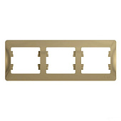 Купить Рамка Schneider Electric Glossa GSL000403 титан трехместная по низкой цене