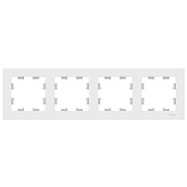 Купить Рамка Schneider Electric AtlasDesign ATN000104 белая четырехместная по низкой цене