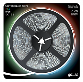 Купить Лента Gauss LED 311000407 5050/30-SMD светодиодная IP66 7,2W 12V DC RGB 5 м по низкой цене