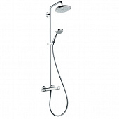 Купить Стойка Hansgrohe Croma Showerpipe 1jet EcoSmart 27188000 душевая с термостатом по низкой цене