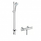 Купить Набор Hansgrohe Croma 100 Vario EcoSmart 27033000 душевой с термостатом по низкой цене