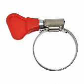 Купить Хомут червячный для шлангов 30-45 мм, нерж. сталь, "бабочка", уп. 2 штуки по низкой цене