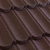 Купить Черепица Metrotile Metrobond композитная коричневая по низкой цене