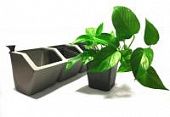 Купить Вертикальный сад BOXSAND с боттомным поливом и индикатором уровня жидкости серый по низкой цене