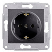 Купить Розетка Schneider Electric Sedna SDN3000570 одноместная с заземлением графит по низкой цене