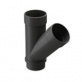 Купить Тройник трубы Docke Lux ПВХ D141/100 графит по низкой цене