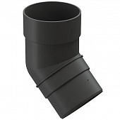 Купить Колено трубы Docke ПВХ Premium D120/85 мм угол 45 градусов графит по низкой цене