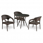 Купить Комплект мебели Афина-Мебель T283ANT-Y90С-W51-3PCS коричневый по низкой цене