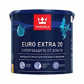 Купить Краска Tikkurila EURO EXTRA 20 C для влажных помещений в/д 2,7 л по низкой цене