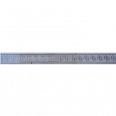 Купить Бордюр Ceramica Classic Пальмира серый стеклянный 600х50 мм по низкой цене