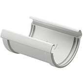 Купить Соединитель желоба Docke ПВХ Lux D141/100 мм Пломбир по низкой цене