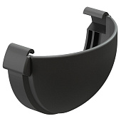 Купить Заглушка желоба Docke ПВХ Lux D141/100 графит по низкой цене