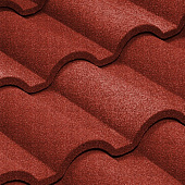 Купить Черепица Metrotile Romana композитная красная по низкой цене