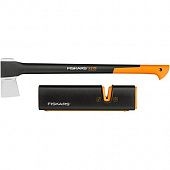 Купить Топор Fiskars 129047 колун набор X21 с точилкой по низкой цене