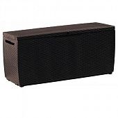 Купить Сундук Keter Rattan Storage Box Capri из пластика коричневый 302 л по низкой цене