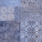 Купить Плитка Уралкерамика ПГ3ФР303 Фрейя керамическая напольная синяя 418х418 мм по низкой цене