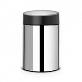 Купить Бак Brabantia Slide Bin мусорный, стальной полированный, с матовой крышкой, 5 л по низкой цене