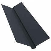 Купить Ендова Grand Line Quarzit RAL 7024 верхняя, 115х30х115 мм по низкой цене