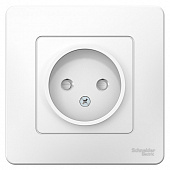Купить Розетка Schneider Electric Blanca BLNRS000111 одноместная с защитными шторками белая по низкой цене