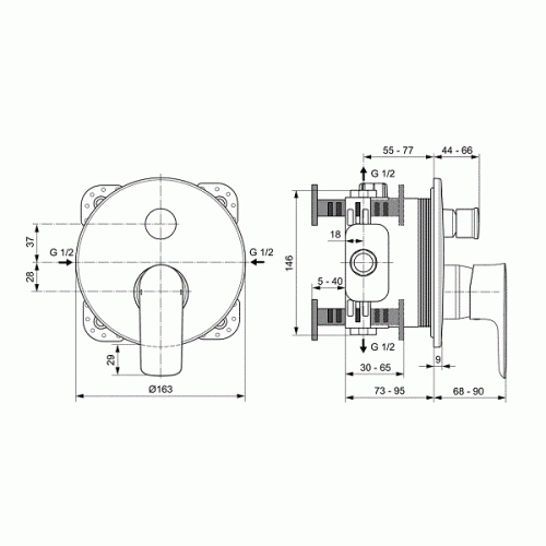 Купить Смеситель Ideal Standard Connect Air для ванны A7035AA по низкой цене