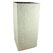 Купить Уличный горшок FIBERSTONE 30х30х70 см белый 63 литра по низкой цене