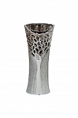 Купить Ваза Garda Decor 18H5367M-9 серебрянная 16,8х10,5х39 см по низкой цене