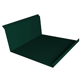Купить Планка Grand Line Velur20 Ral 6005 примыкания нижняя резка 260х122 мм по низкой цене