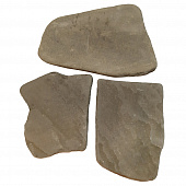 Купить Камень песчаник галтованный толщина 2 см 20-25 кг серо-зеленый по низкой цене