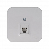 Купить Розетка телефонная Schneider Electric Бланка белая по низкой цене