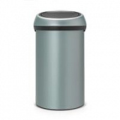 Купить Бак Brabantia Touch Bin мусорный, мятный металлик, 60 л по низкой цене