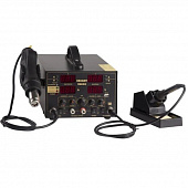 Купить Станция Rexant R5000 паяльная с источником питания и термофеном по низкой цене