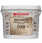 Купить Краска-грунт Neomid фасадная для OSB-плит с биозащитой полуматовая 7 кг по низкой цене